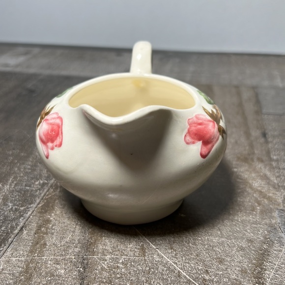 Vintage Continental Kilns USA Hand Painted Green Arbor Creamer Pitcher - Picture 4 of 6